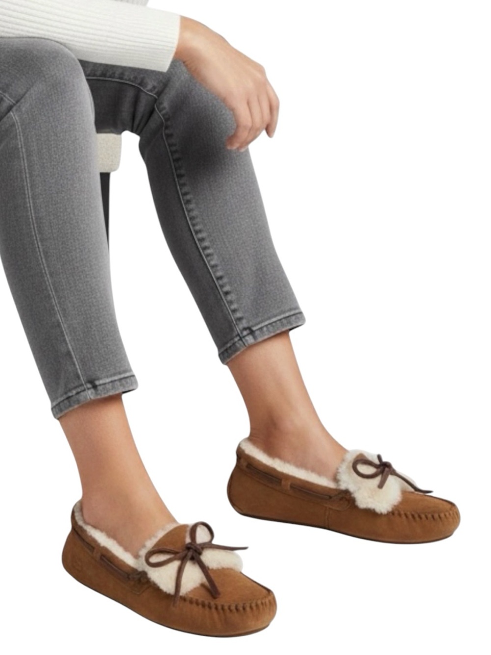 UGG Dakota Slip On Moccasin Slippers in Chestnut Size 7 - Picture 10 of 10